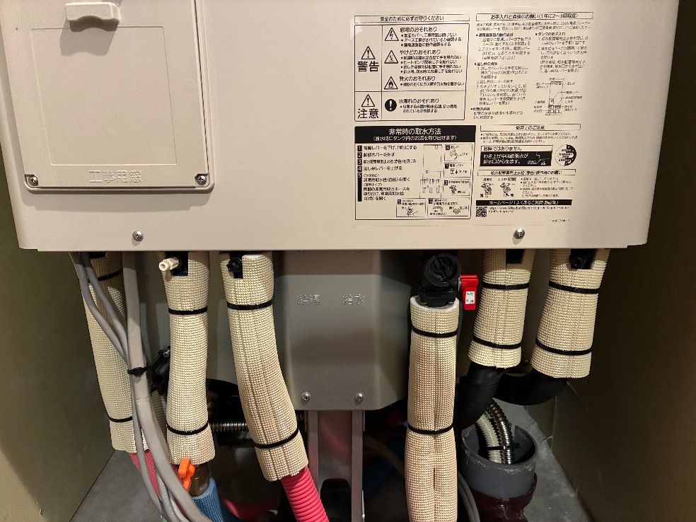 パナソニックエコキュートHE-30C1QMから三菱エコキュートSRT-W306D-2｜エコキュート交換工事｜東京都江東区東雲｜マンション｜キャナルファーストタワー