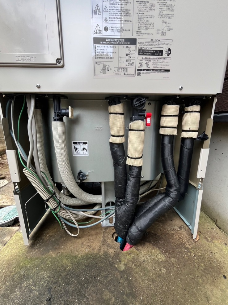 サンヨーエコキュートSHP-T46J から三菱エコキュートSRT-S466｜エコキュート交換工事｜茨城県筑西市岡芹｜