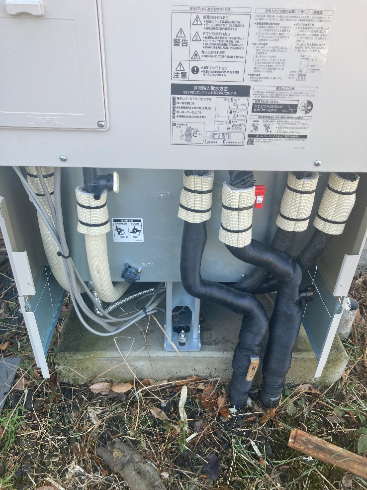 パナソニックエコキュートHE-KU46BQから三菱エコキュートSRT-S467U｜エコキュート交換工事｜栃木県日光市文挾町｜