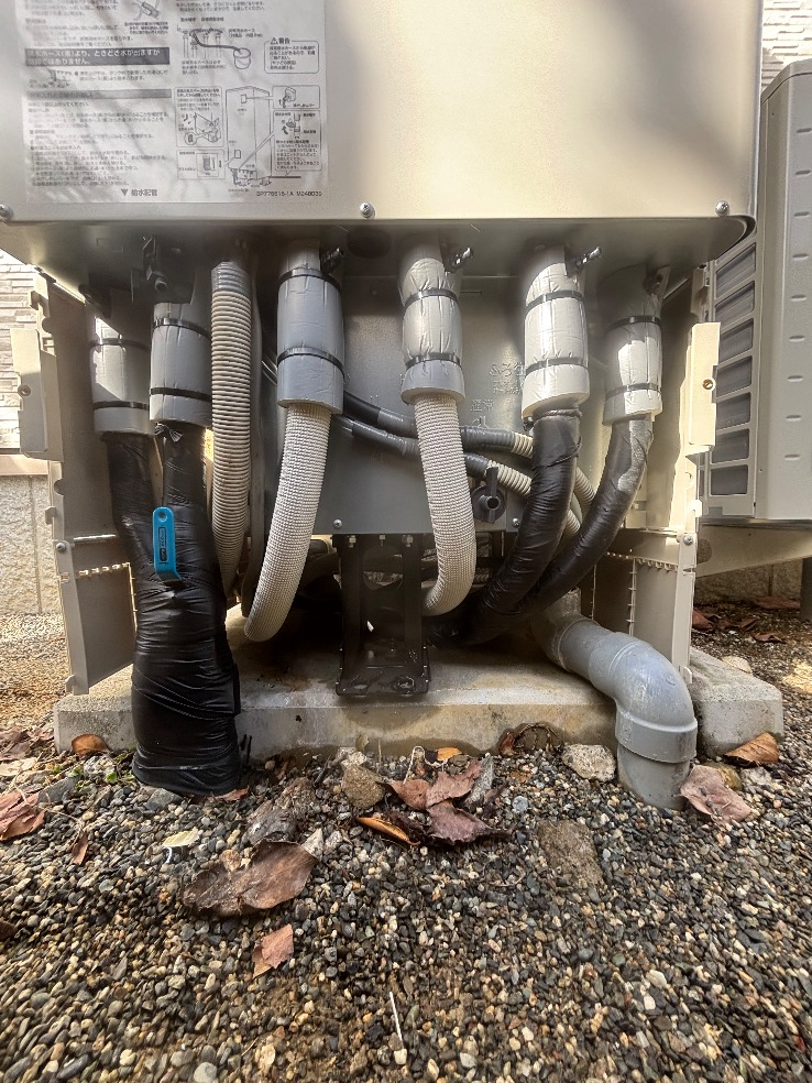 サンデンエコキュートEB-KP37QTAからダイキンエコキュートEQA37YFHV｜エコキュート交換工事｜長野県下伊那郡豊丘村神稲｜