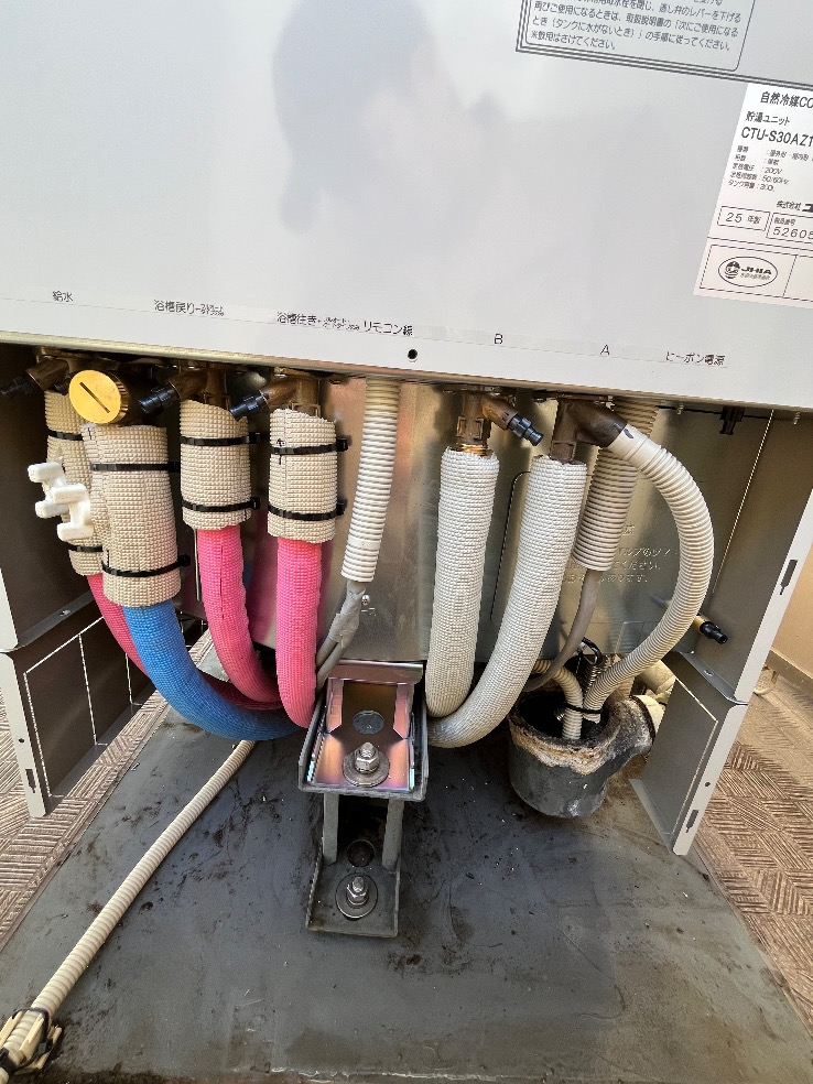 コロナエコキュートCTU-H3014AMからコロナエコキュートCHP-S30AZ1-12｜エコキュート交換工事｜千葉県我孫子市我孫子｜マンション｜アクア・レジデンス