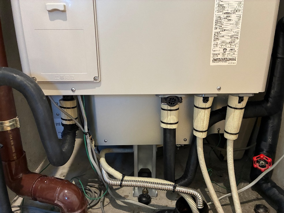 三菱電気温水器SRT-J37WD4から三菱電気温水器SRT-J37WD5｜電気温水器交換工事｜東京都世田谷区野沢｜マンション｜世田谷野沢ハイデンス