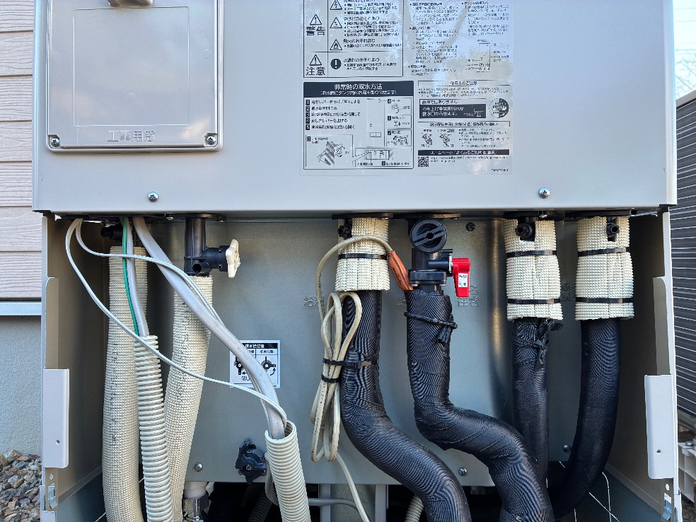パナソニックエコキュートHE-370SUFQから三菱エコキュートSRT-S376U|エコキュート交換工事|栃木県鹿沼市楡木町|