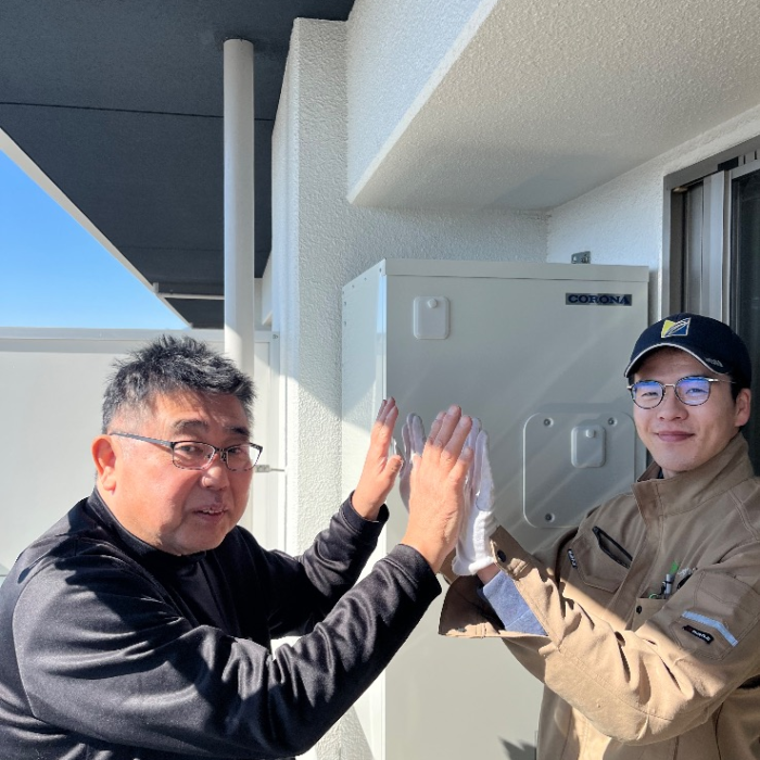 コロナエコキュートCHP-H3014AMからコロナエコキュートCHP-S30AZ1-12｜エコキュート交換工事｜東京都昭島市松原町｜マンション｜グレイディア