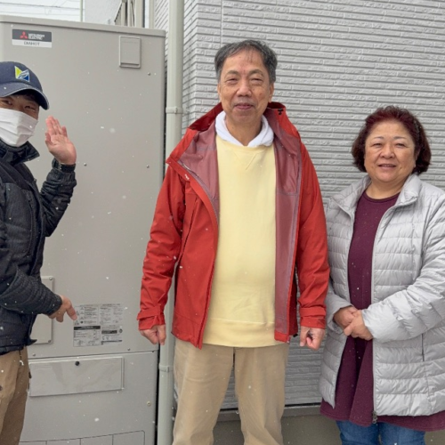 長府エコキュートET-3739GPXH から三菱エコキュートSRT-S377｜エコキュート交換工事｜茨城県石岡市東光台｜