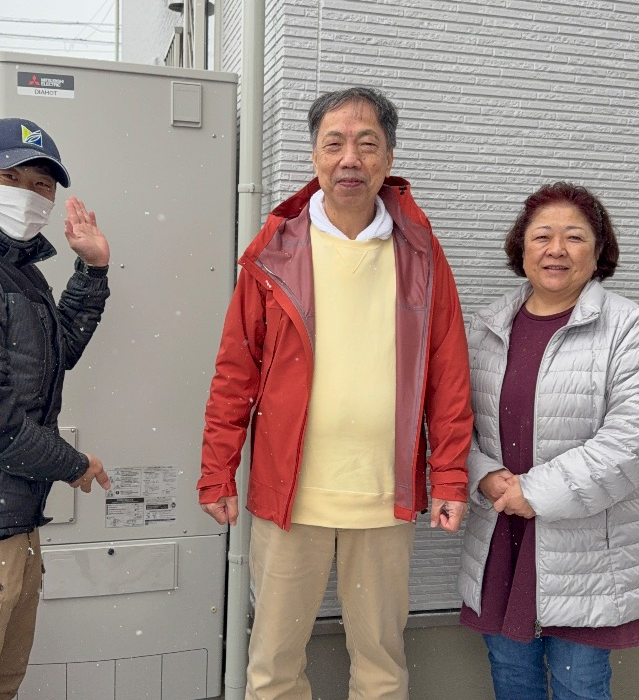 長府エコキュートET-3739GPXH から三菱エコキュートSRT-S377｜エコキュート交換工事｜茨城県石岡市東光台｜