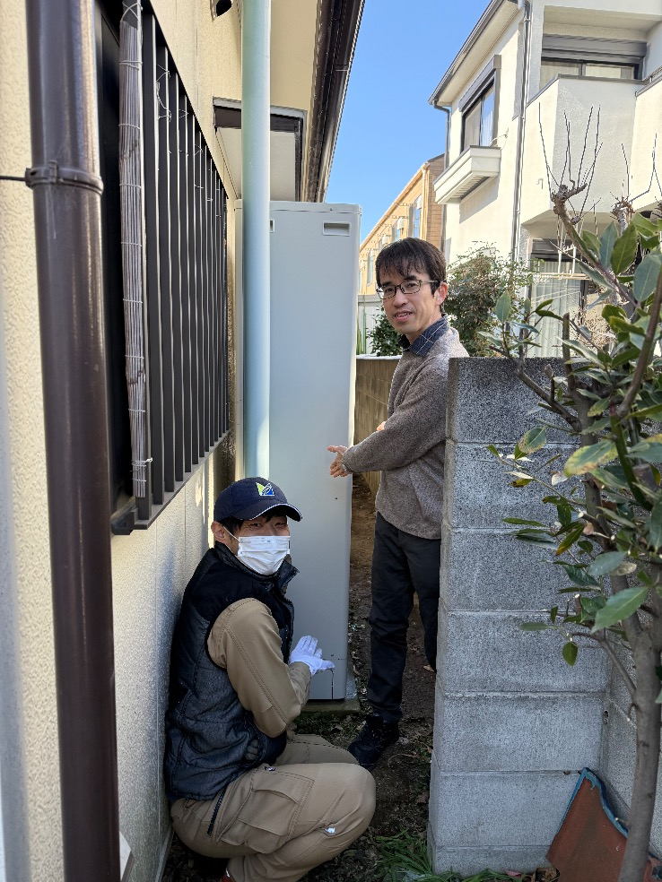 コロナエコキュートCTU-H3726A2からコロナエコキュートCHP-E372AZ1｜エコキュート交換工事｜神奈川県川崎市高津区末長｜