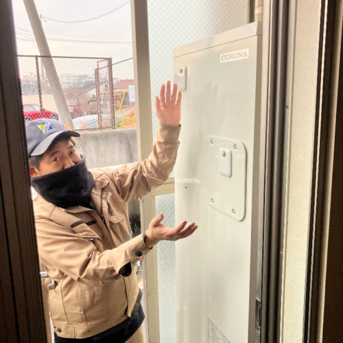 コロナエコキュートCHP-H3014AからコロナエコキュートCHP-S30AZ1-12｜エコキュート交換工事｜神奈川県横浜市鶴見区岸谷｜マンション｜イトーピア横浜鶴見ヒルズフォーレ