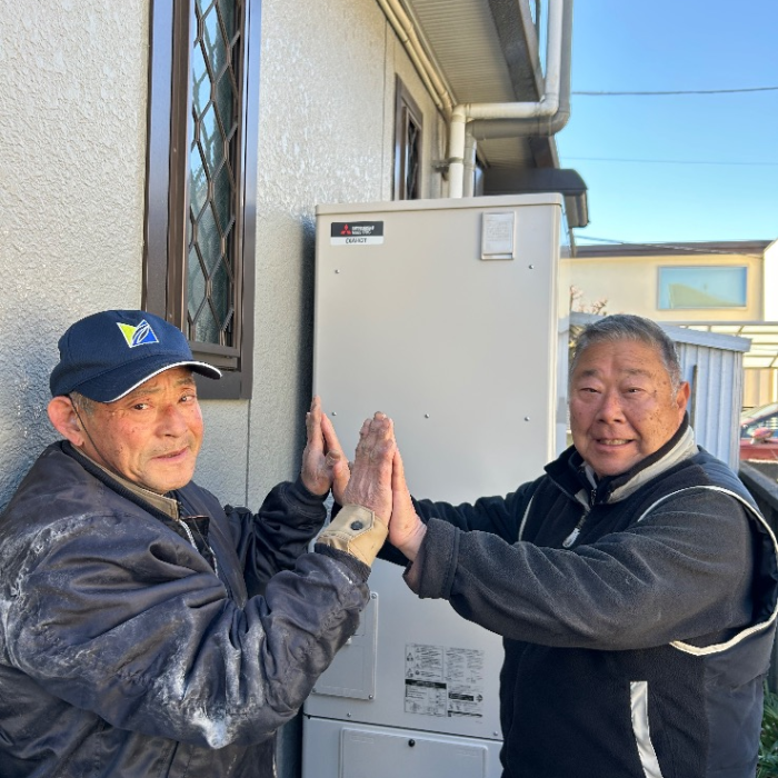 パナソニックエコキュートHE-K37BQから三菱エコキュートSRT-S377｜エコキュート交換工事｜東京都練馬区三原台｜