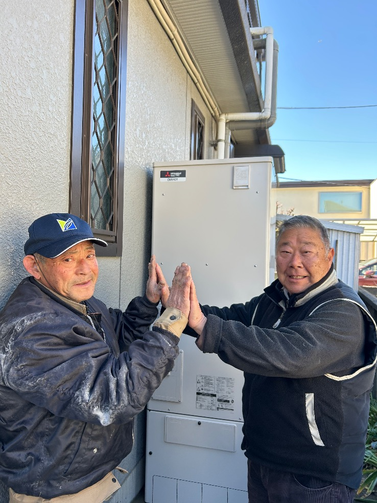 パナソニックエコキュートHE-K37BQから三菱エコキュートSRT-S377|エコキュート交換工事|東京都練馬区三原台|