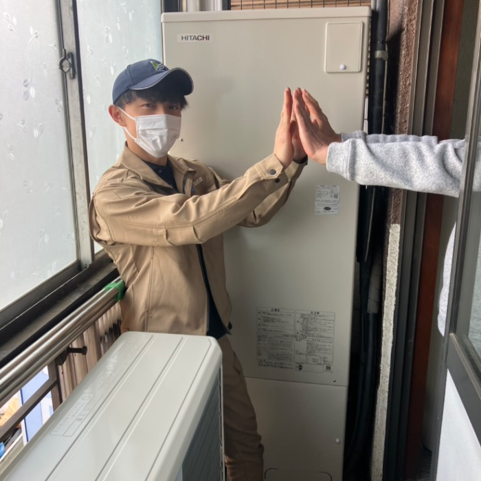 日立エコキュートBHP-TA460から日立エコキュートBHP-FG37XU｜エコキュート交換工事｜埼玉県川口市末広｜