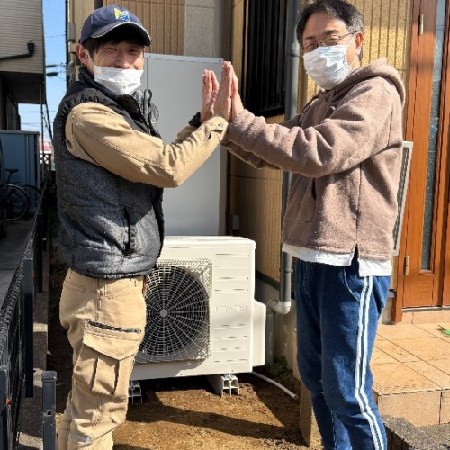 東芝エコキュートHWH-FB461SCTから日立エコキュートBHP-FG37XU|エコキュート交換工事|埼玉県さいたま市見沼区春岡|