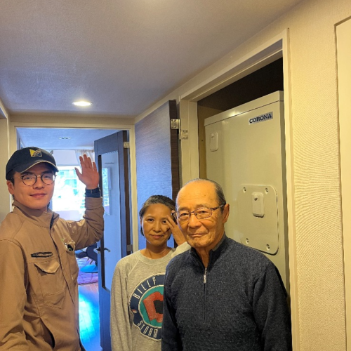 コロナエコキュートコロナCTU-301DA7-12-BLからコロナエコキュートCHP-S30AZ1-12｜エコキュート交換工事｜埼玉県さいたま市北区宮原町｜マンション｜パークシティさいたま北ガーデンレジデンス