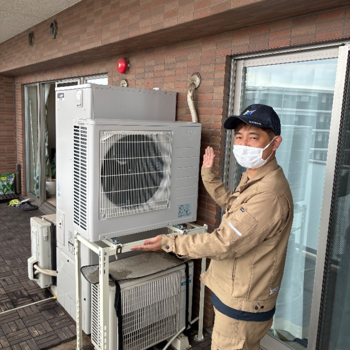 東芝電気温水器HPL-2TFB375RAUから三菱エコキュートSRT-S377｜エコキュート交換工事｜神奈川県横浜市青葉区桜台｜マンション｜ミオカステーロ青葉台