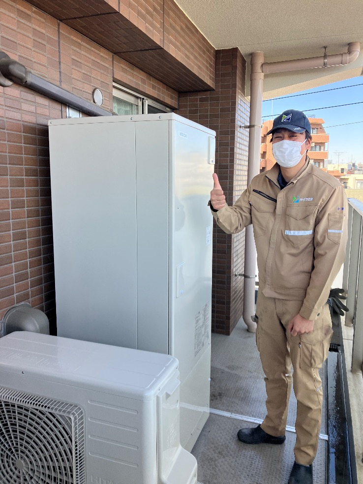 東芝電気温水器HPL-2TFB376RAUから日立エコキュートBHP-FG37XU|エコキュート交換工事|東京都杉並区荻窪|マンション|スタジオデン荻窪