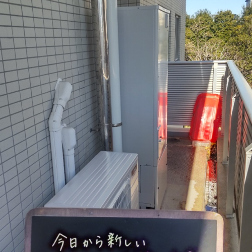 コロナエコキュートCTU-H3714AZから三菱エコキュートSRT-S375|エコキュート交換工事|東京都足立区新田|マンション|グランスイートハートアイランド