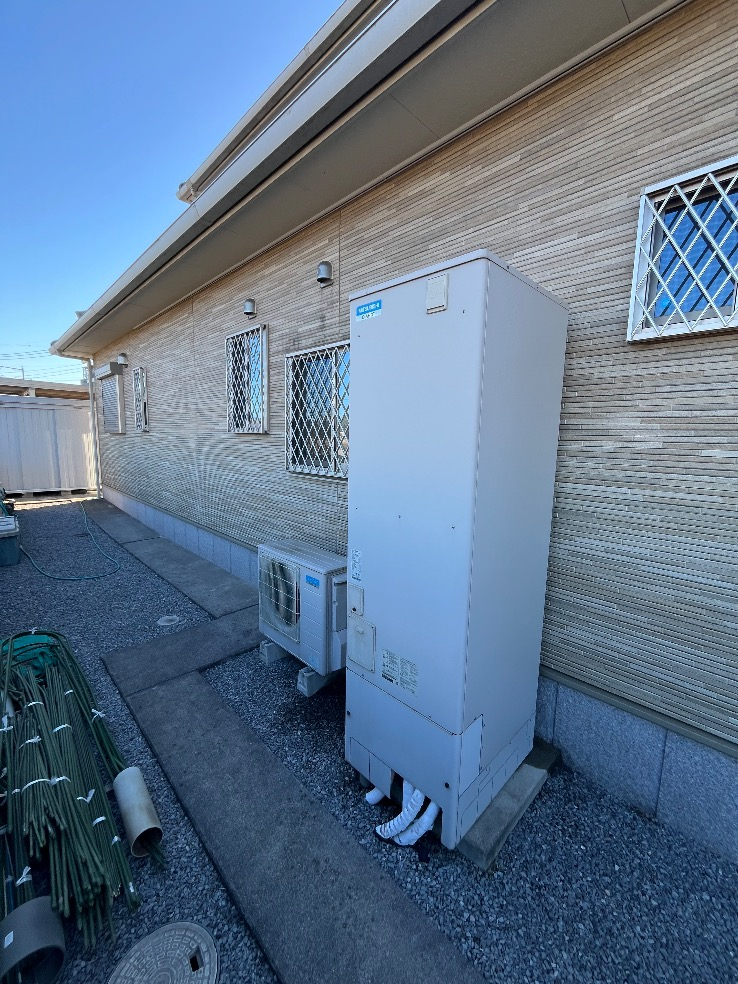 三菱エコキュートSRT-HPT46WUX8から三菱エコキュートSRT-S467U｜エコキュート交換工事｜埼玉県久喜市小右衛門｜