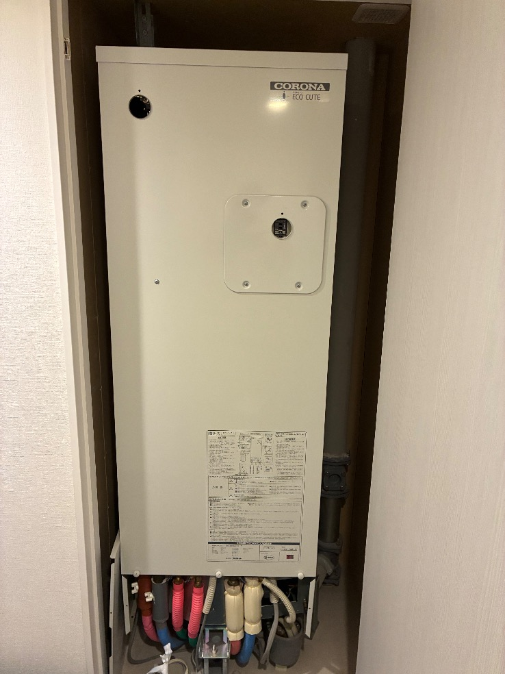 コロナエコキュートCTU-301DA7-2からコロナエコキュートCHP-S30AZ1-12｜エコキュート交換工事｜埼玉県さいたま市北区宮原町｜マンション｜パークシティさいたま北ガーデンレジデンス