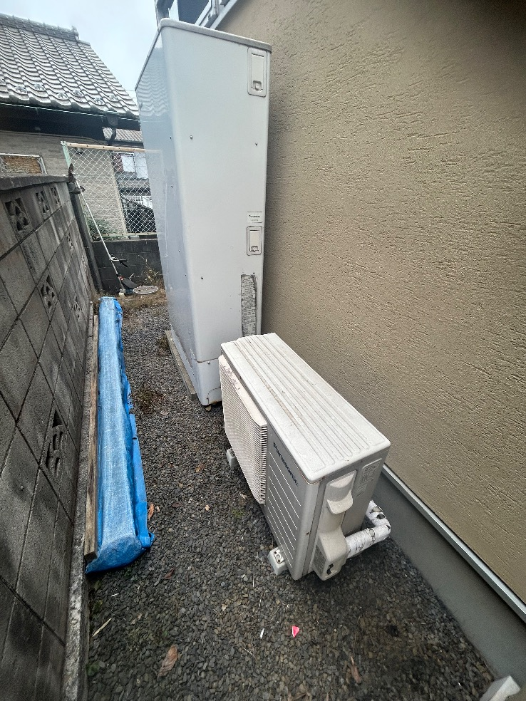 パナソニックエコキュートHE-W37EQからパナソニックエコキュートHE-H37LQS｜エコキュート交換工事｜千葉県我孫子市台田｜