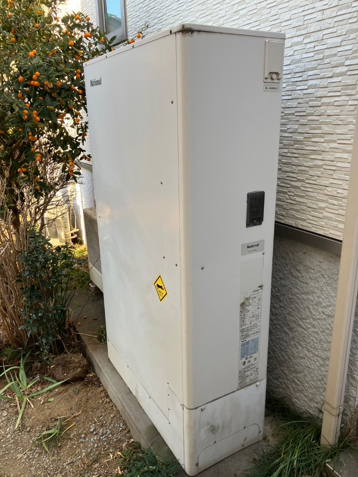 パナソニックエコキュートHE-37W3QAから三菱エコキュートSRT-S377UZ|エコキュート交換工事|神奈川県厚木市鳶尾|