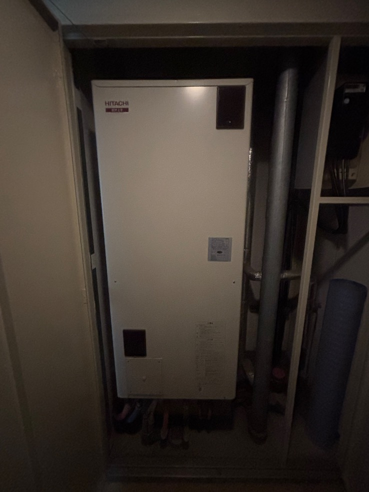 日立エコキュートBHP-TA370から日立エコキュートBHP-FG37XU｜エコキュート交換工事｜埼玉県さいたま市岩槻区西町｜マンション｜ヒューマンスクエア岩槻プレミアムタワー