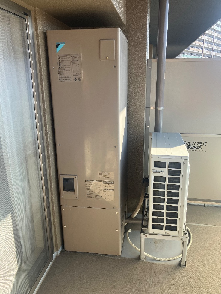 ダイキンエコキュートTU31KFCVからダイキンエコキュートEQX37ZFV|エコキュート交換工事|東京都東大和市桜が丘|マンション|オーベルグランディオ東大和