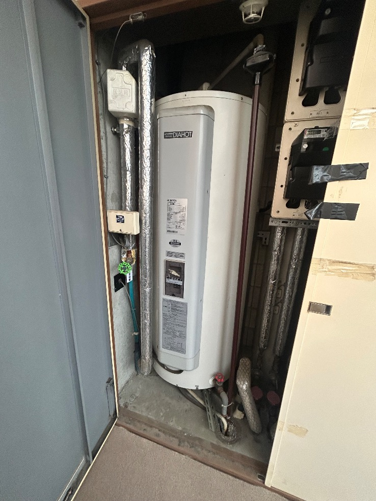 三菱電気温水器SRG-3758Mから三菱電気温水器SRG-375G|電気温水器交換工事|神奈川県厚木市中町|マンション|コンソラーレ本厚木