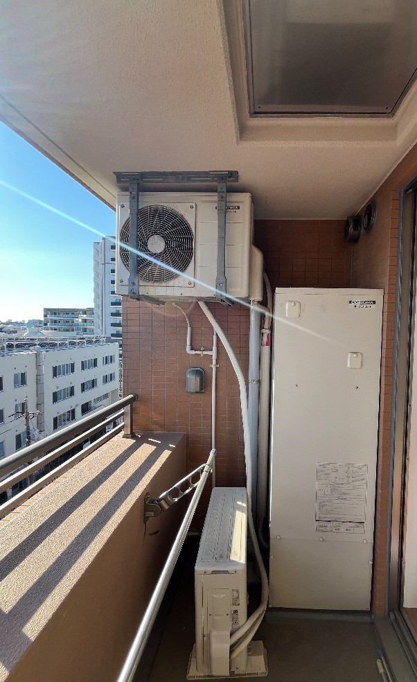 コロナエコキュートCTU-H3014Aから三菱エコキュートSRT-W306D-2｜エコキュート交換工事｜東京都中野区松が丘｜マンション｜ネオマイム哲学堂公園