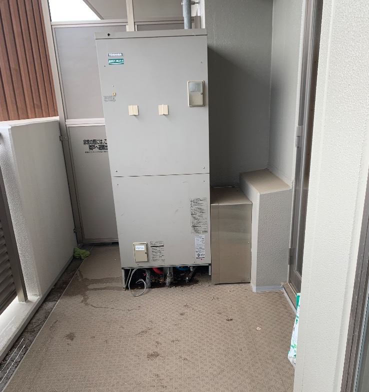 東芝電気温水器HPL-2TFB464RAUから日立エコキュートBHP-FG37XU｜エコキュート交換工事｜東京都世田谷区北烏山｜マンション｜エルザ世田谷