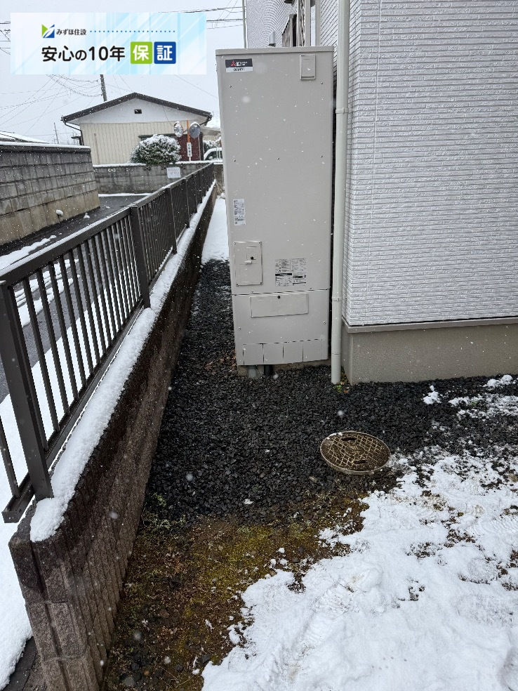 長府エコキュートET-3739GPXH から三菱エコキュートSRT-S377｜エコキュート交換工事｜茨城県石岡市東光台｜