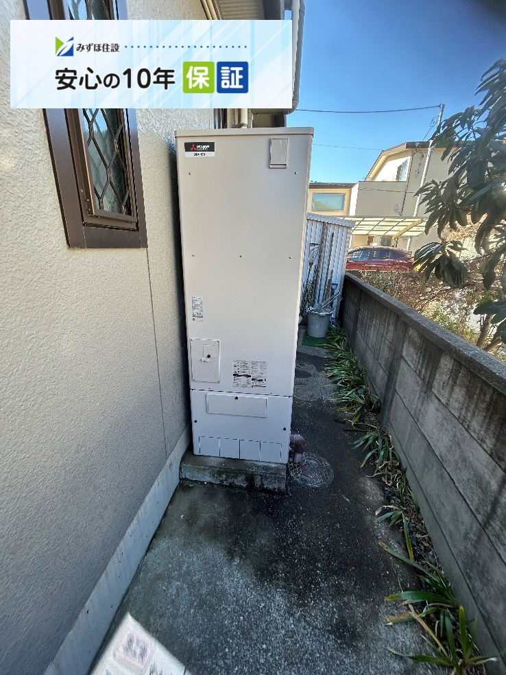 パナソニックエコキュートHE-K37BQから三菱エコキュートSRT-S377|エコキュート交換工事|東京都練馬区三原台|