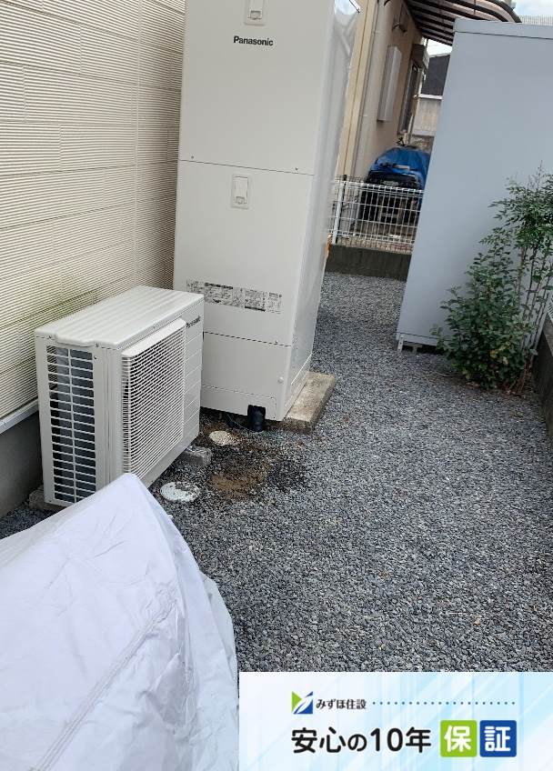 パナソニックエコキュートHE-37K3QからパナソニックエコキュートHE-S37LQS|エコキュート交換工事|茨城県かすみがうら市下稲吉|