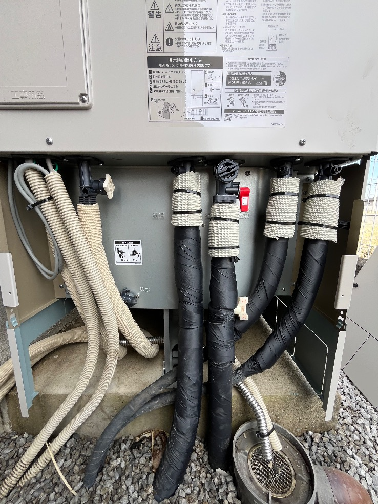 パナソニックエコキュートHE-K46BXから三菱エコキュートSRT-S466U｜エコキュート交換工事｜埼玉県白岡市千駄野｜