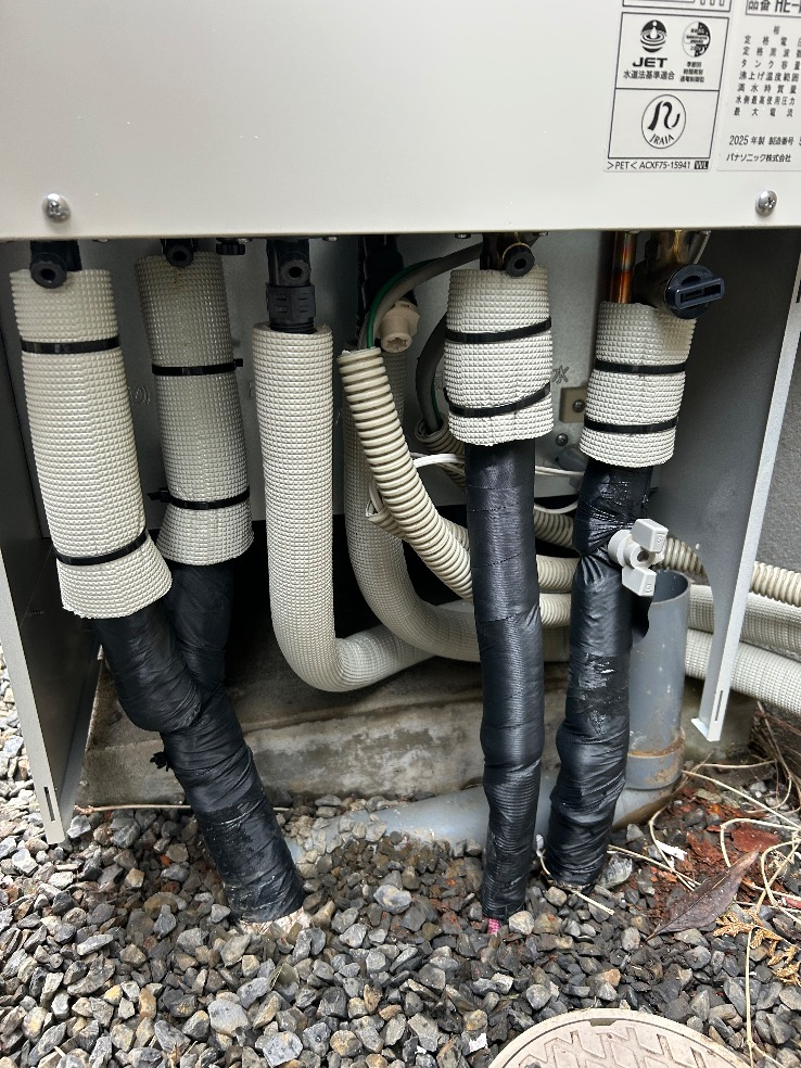 パナソニックエコキュートHE-W37EQからパナソニックエコキュートHE-H37LQS｜エコキュート交換工事｜千葉県我孫子市台田｜