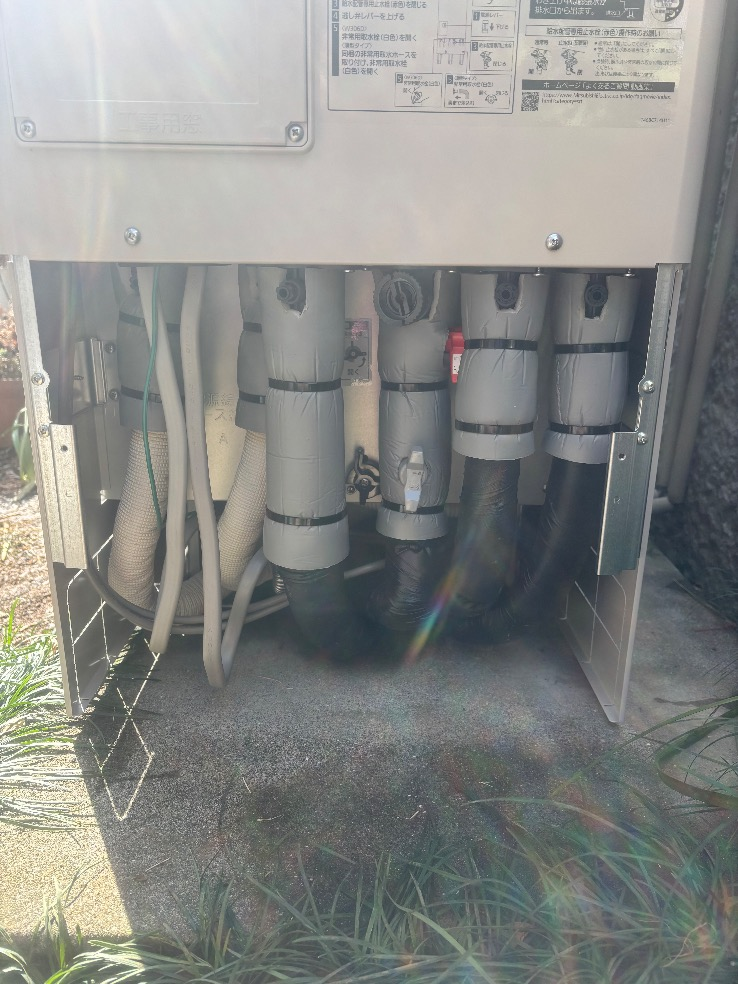 パナソニックエコキュートHE-37W3QAから三菱エコキュートSRT-S377UZ|エコキュート交換工事|神奈川県厚木市鳶尾|