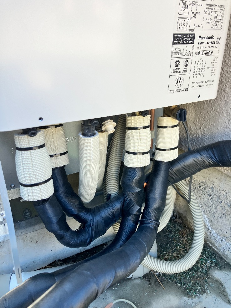 パナソニックエコキュートHE-46W3QAからパナソニックエコキュートHE-H46LQS｜エコキュート交換工事｜ 栃木県佐野市小見町｜