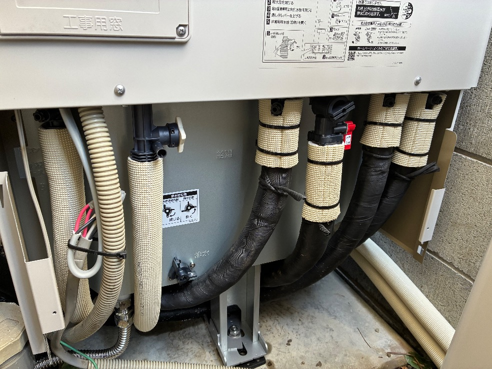 三菱エコキュートSRT-HP37W1から三菱エコキュート三菱SRT-S377|エコキュート交換工事|神奈川県横浜市戸塚区深谷町|