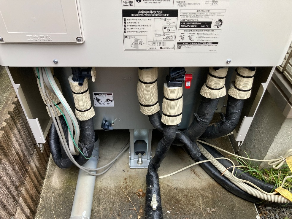 三菱エコキュートSRT-WT372から三菱エコキュートSRT-S377|エコキュート交換工事|埼玉県富士見市水子|