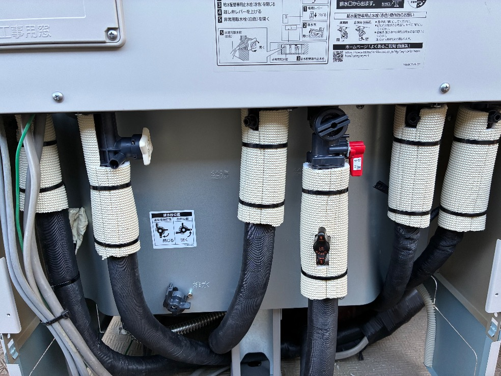 パナソニックエコキュートHE-30C3Qから三菱エコキュートSRT-S377｜エコキュート交換工事｜千葉県富里市日吉倉｜マンション｜センチュリー成田