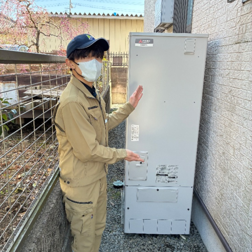 長府エコキュートEHP-372GPXHから三菱エコキュートSRT-S377｜エコキュート交換工事｜栃木県宇都宮市西原町｜