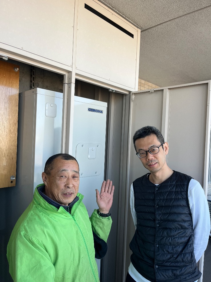 パナソニックエコキュートHE-30C4QからコロナエコキュートCHP-S30AZ1-12｜エコキュート交換工事｜東京都江東区大島｜マンション｜ザミッドランドアベニュー