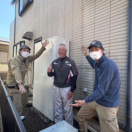 長府エコキュートEHP-3756GPXHTからコロナエコキュートCHP-E372AZ1｜エコキュート交換工事｜千葉県成田市並木町｜