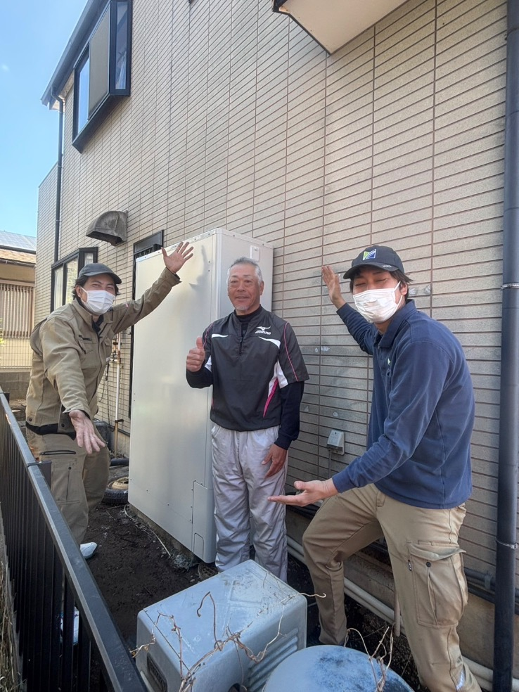 長府エコキュートEHP-3756GPXHTからコロナエコキュートCHP-E372AZ1｜エコキュート交換工事｜千葉県成田市並木町｜