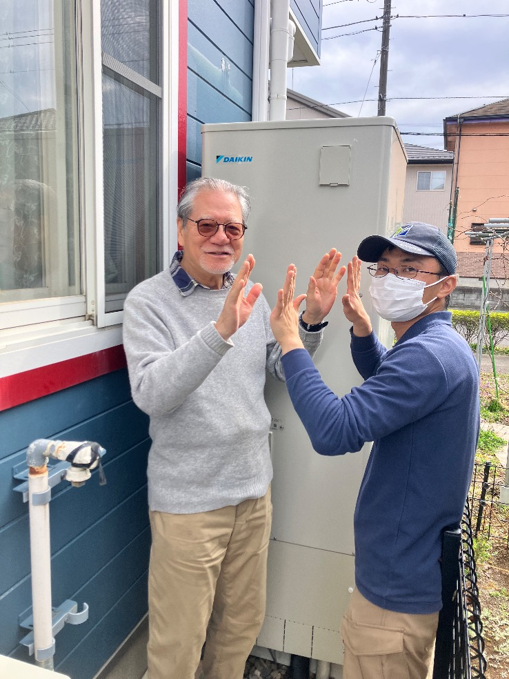 ダイキンエコキュートTU37GFCVからダイキンエコキュートEQX37ZFV｜エコキュート交換工事｜茨城県常総市内守谷町きぬの里｜