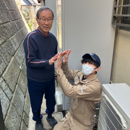 三菱エコキュートSRT-HPT46WUX6から三菱エコキュートSRT-S467U｜エコキュート交換工事｜神奈川県横浜市緑区東本郷｜