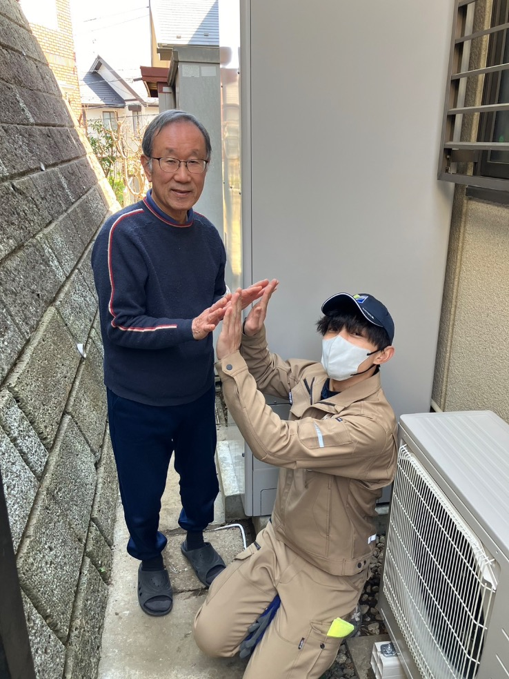 三菱エコキュートSRT-HPT46WUX6から三菱エコキュートSRT-S467U｜エコキュート交換工事｜神奈川県横浜市緑区東本郷｜