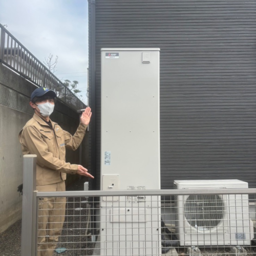 パナソニックエコキュートHE-K46AQから三菱エコキュートSRT-S467U｜エコキュート交換工事｜福島県いわき市若葉台｜