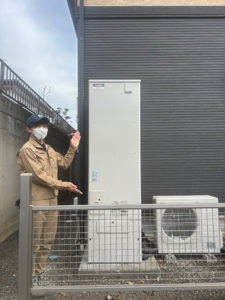 パナソニックエコキュートHE-K46AQから三菱エコキュートSRT-S467U｜エコキュート交換工事｜福島県いわき市若葉台｜ 