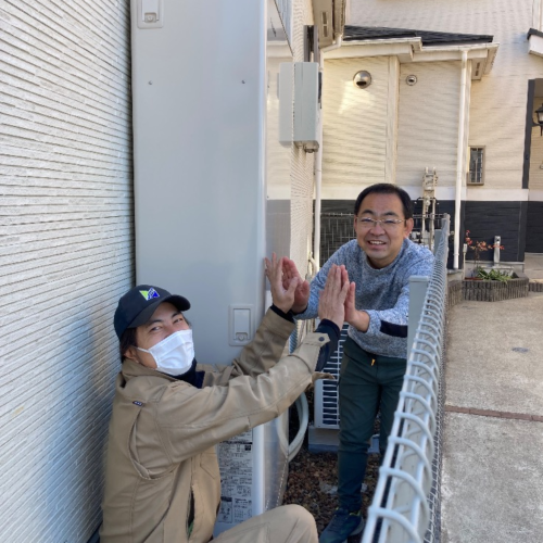 パナソニックエコキュートHE-WU46CQからパナソニックエコキュートHE-H46LQS｜エコキュート交換工事｜埼玉県三郷市彦音｜