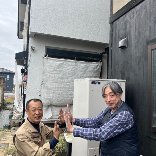 コロナエコキュートCTU-371D1A9から三菱エコキュートSRT-S377|エコキュート交換工事|茨城県守谷市本町|